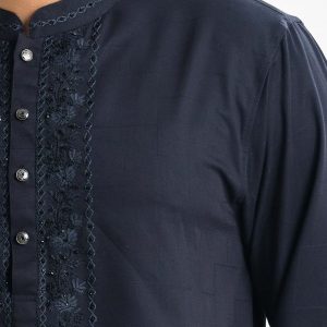 Black Jacquard Premium Panjabi