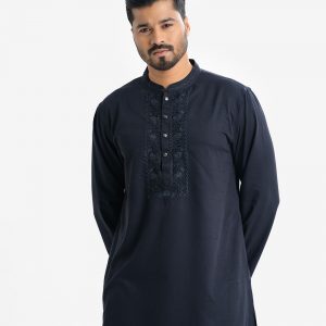 Black Jacquard Premium Panjabi