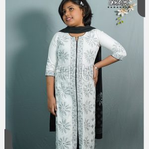 Eid Exclusive Lightweight White Color Baby Salwar Kameez