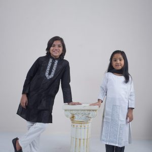 Eid Special Top Quality Fashionable Black Color Baby Panjabi