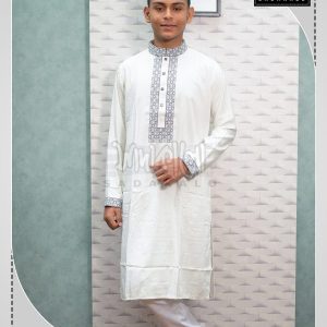Eid Special Top Quality Fashionable Cotton Embroidered Panjabi