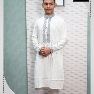Eid Special Top Quality Fashionable Cotton Embroidered Panjabi