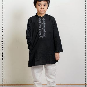 Ekushe Traditional Special Embroidered Baby Cotton Panjabi