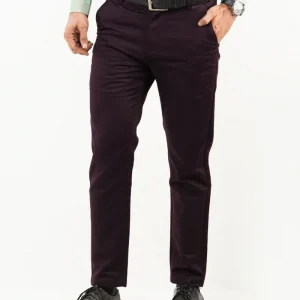Gabardine Pant (Aubergine)