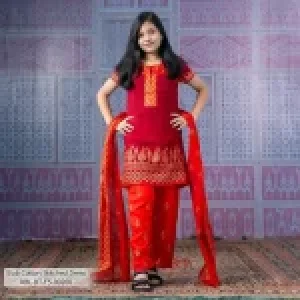 Girl's Stitched Dress