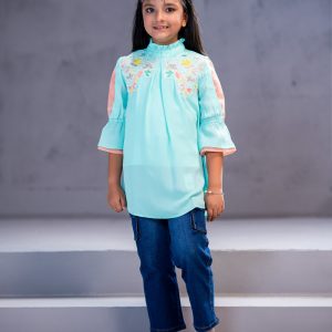 GIRLS WOVEN LONG TOPS