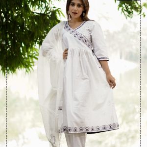 Latest Block Printed Women's Collection Cotton Kameez Set