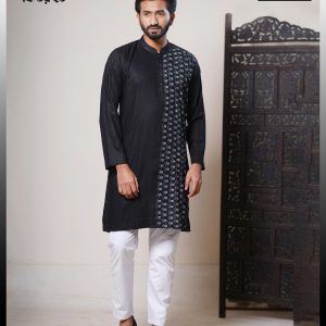Low Budget Affordable Embroidery & Media Block Design Panjabi