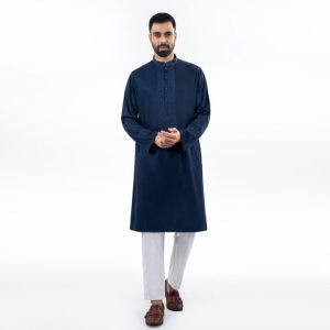 Lubnan Men’s Regular Fit Dark Blue Panjabi | Infinity Mega Mall