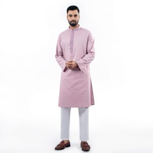 Lubnan Men’s Regular Fit Lite Pink Color Panjabi | Infinity Mega Mall