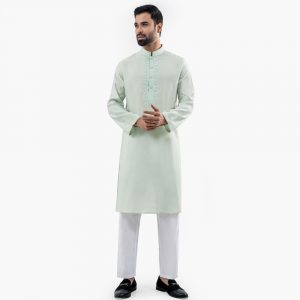 Lubnan Men’s Regular Fit Pista Color Premium Panjabi | Infinity Mega Mall