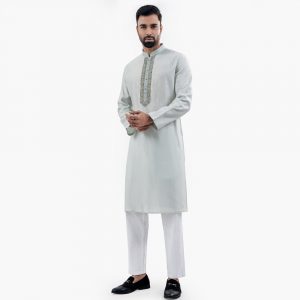Lubnan Men’s Regular Fit Pista Color Premium Panjabi - LubnanBD