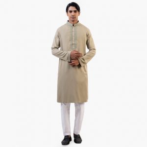 Lubnan Men’s Regular Moss Grey Panjabi | Infinity Mega Mall