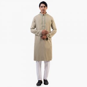 Lubnan Men’s Regular Moss Grey Panjabi | Infinity Mega Mall