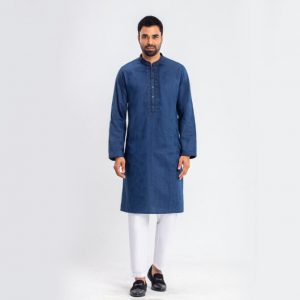 Lubnan Men's Regular Blue Color Panjabi | Infinity Mega Mall