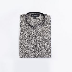 Lubnan Men's Regular Fit Black Color Printed Panjabi | Infinity Mega Mall