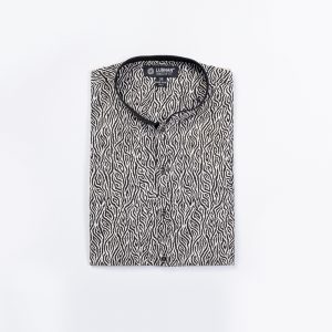 Lubnan Men's Regular Fit Black Color Printed Panjabi | Infinity Mega Mall