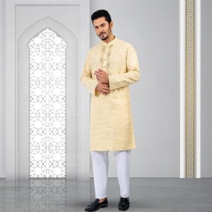Lubnan Men's Regular Fit Brown Color Panjabi | Infinity Mega Mall