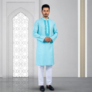 Lubnan Men's Regular Fit Pastel Color Panjabi | Infinity Mega Mall