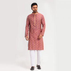 Lubnan Men's Regular Fit Purple Color Panjabi | Infinity Mega Mall