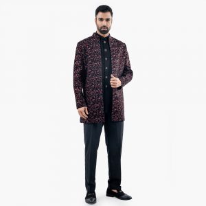 Luxury Hand Embroidered Indo Western Wedding Attire | Infinity Mega Mall