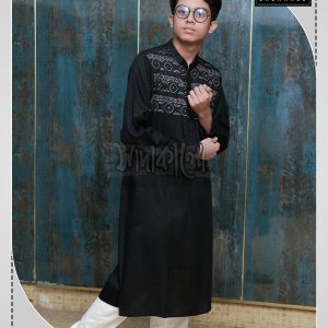New Exclusive Fashionable Block Print & Embroidered Cotton Panjabi