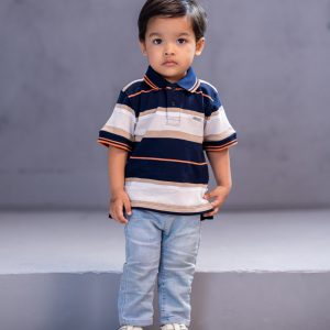 NEWBORN BOYS KNIT POLO