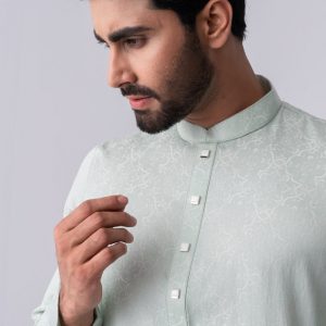 Regular Fit Cotton Semi-Formal Panjabi