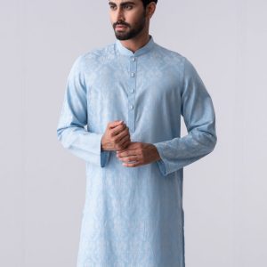 Regular Fit Cotton Semi-Formal Panjabi