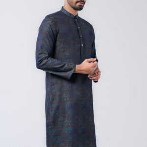 Regular Fit Cotton Semi-Formal Panjabi