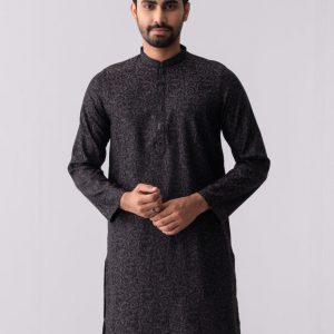 Regular Fit Jacquard Semi-Formal Panjabi
