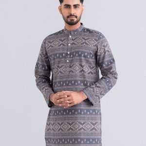 Regular Fit Printed Cotton Panjabi