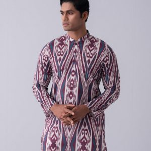 Regular Fit Printed Cotton Panjabi