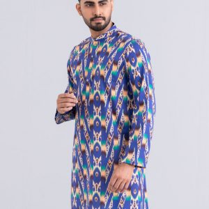 Regular Fit Printed Cotton Panjabi