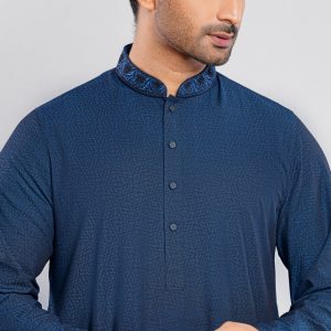 Regular Fit Semi-Formal Jacquard Panjabi