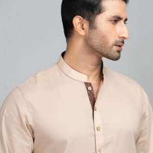 Regular Fit Solid Dyed Cotton Panjabi