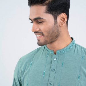 Regular Fit Two-Tone Semi-Formal Panjabi