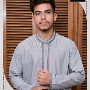 Sadakalo Presents Eid's Special Fashionably Ash Color Panjabi