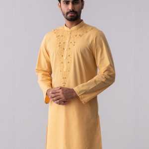 Slim Fit Cotton Semi-Formal Panjabi