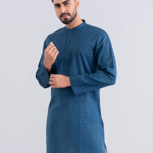 Slim Fit Printed Cotton Panjabi