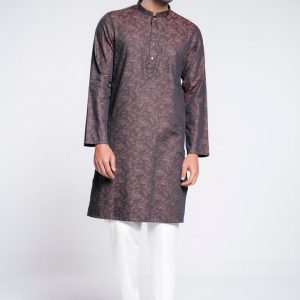Slim Fit Semi-Formal Jacquard Panjabi