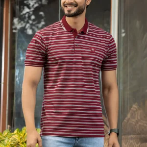 Stripe Polo T-Shirt