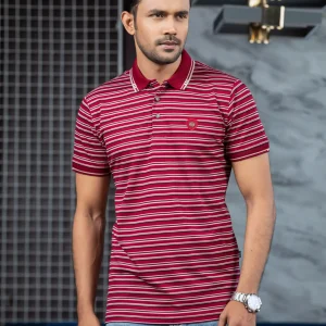 Stripe Polo T-Shirt