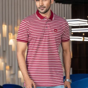 Stripe Polo T-Shirt