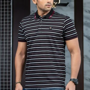 Stripe Polo T-Shirt