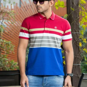 Stripe Polo T-Shirt