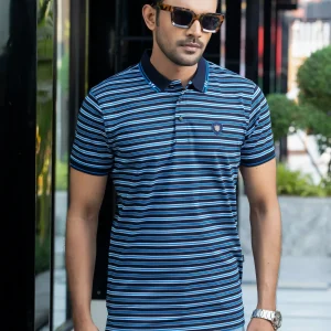 Stripe Polo T-Shirt