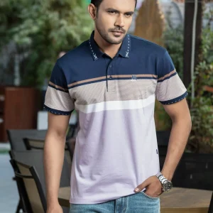 Stripe Polo T-Shirt