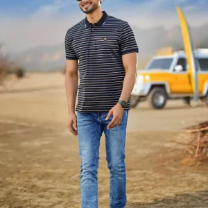 Stripe Polo T-Shirt