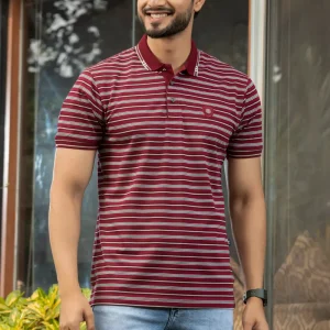 Stripe Polo T-Shirt